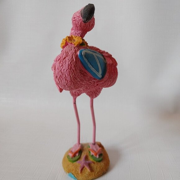 Pink Flamingo Statuary Surfboard Flower Crown - Picture 2 of 4